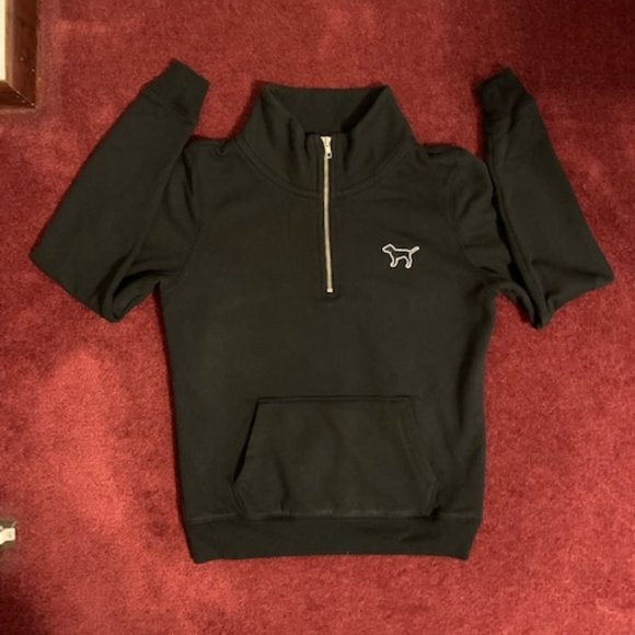 Victoria Secret PINK 1/4 zip crewneck sweatshirt size XS - Picture 1 of 5